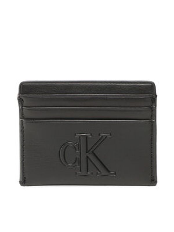 Calvin Klein Jeans Calvin Klein Jeans Etui za kreditne kartice Sculpted Cardholder 6Cc Pipping K60K610349 Črna