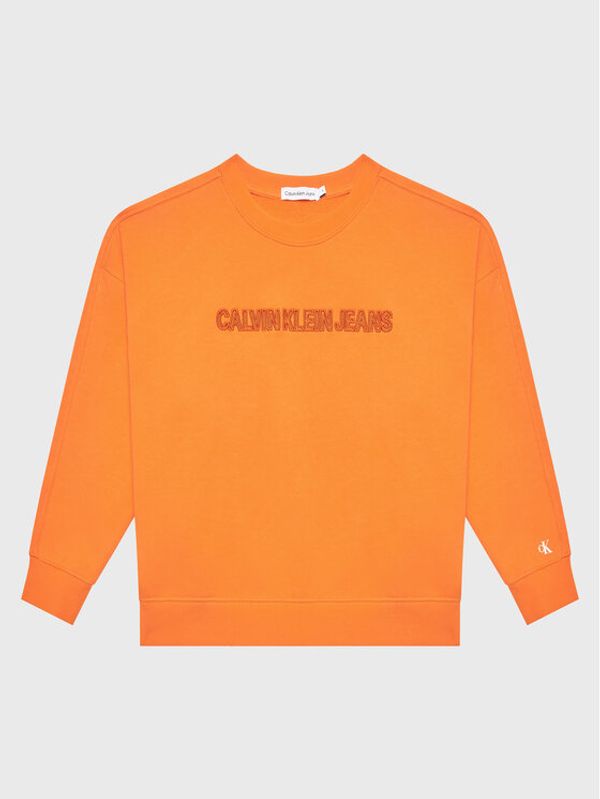 Calvin Klein Jeans Calvin Klein Jeans Jopa Raised Embro IB0IB01670 Oranžna Regular Fit