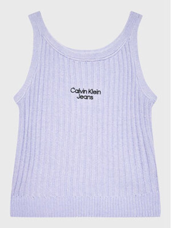 Calvin Klein Jeans Calvin Klein Jeans Top IG0IG01591 Vijolična Regular Fit