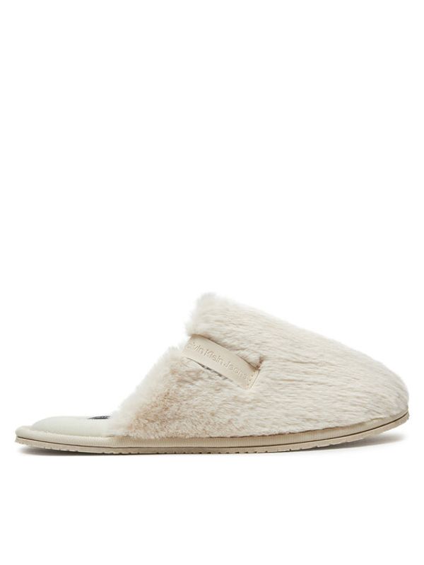 Calvin Klein Jeans Calvin Klein Jeans Copati Hotel Slipper Fur After Glow YW0YW01593 Écru