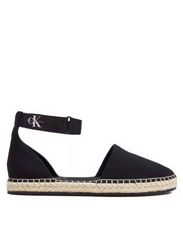 Calvin Klein Jeans Calvin Klein Jeans Espadrile Ankle Espadrille Btw YW0YW01027 Črna