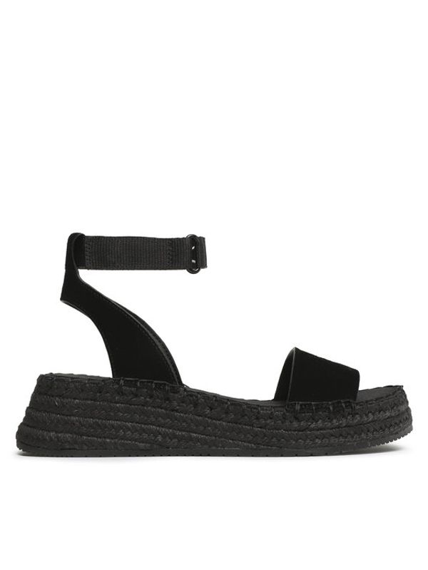 Calvin Klein Jeans Calvin Klein Jeans Espadrile Sporty Wedge Rope Su Con YW0YW00977 Črna