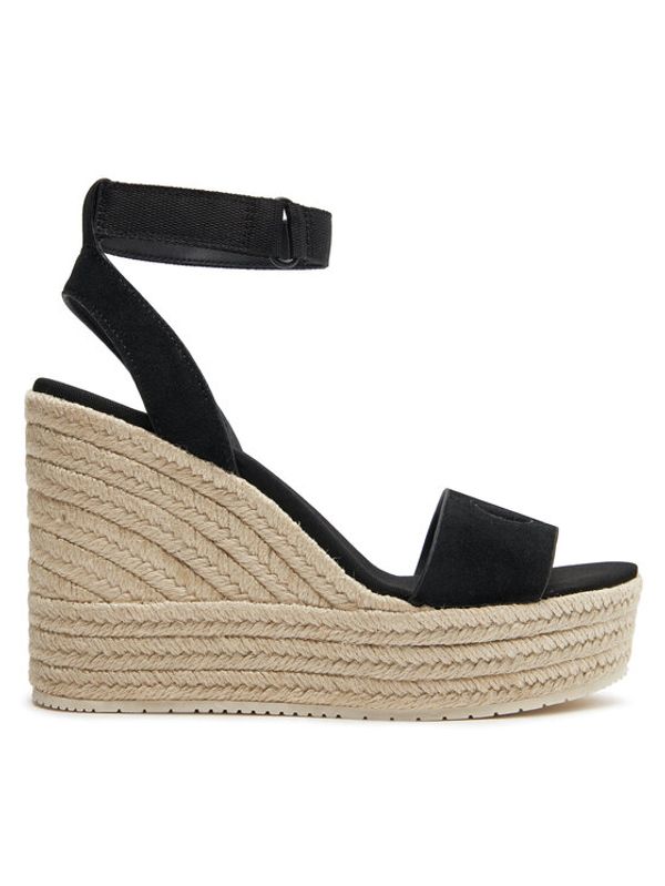 Calvin Klein Jeans Calvin Klein Jeans Espadrile Wedge Sandal Su Mg Btw YW0YW01026 Črna