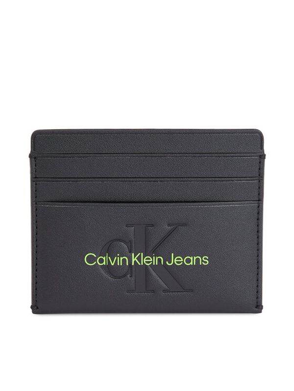 Calvin Klein Jeans Calvin Klein Jeans Etui za kreditne kartice Sculpted Cardcase 6Cc Mono K60K611987 Črna
