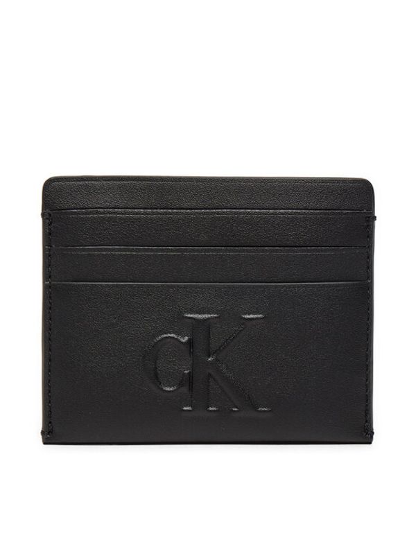 Calvin Klein Jeans Calvin Klein Jeans Etui za kreditne kartice Sculpted Cardcase K60K612747 Črna