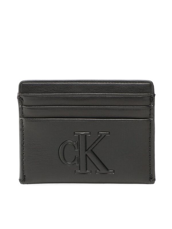 Calvin Klein Jeans Calvin Klein Jeans Etui za kreditne kartice Sculpted Cardholder 6Cc Pipping K60K610349 Črna