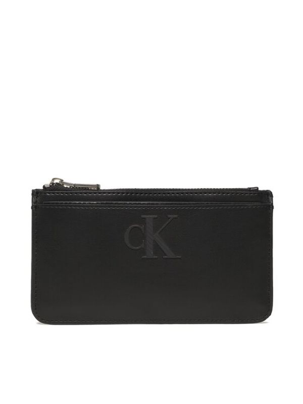 Calvin Klein Jeans Calvin Klein Jeans Etui za kreditne kartice Sleek Coin Purse Solid K60K610338 Črna