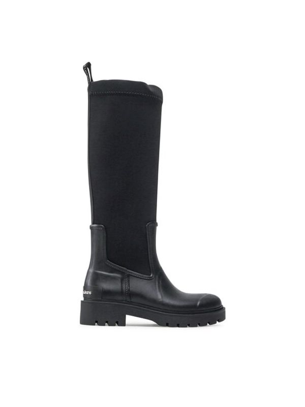 Calvin Klein Jeans Calvin Klein Jeans Gumijasti škornji High Rainboot Neoprene YW0YW00838 Črna