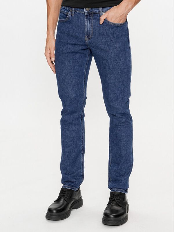 Calvin Klein Calvin Klein Jeans hlače K10K110708 Modra Slim Fit