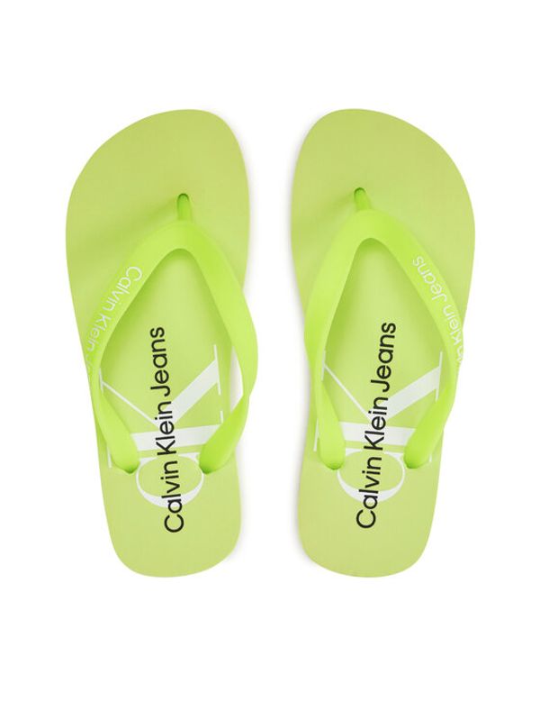 Calvin Klein Jeans Calvin Klein Jeans Japonke Beach Sandal Monologo Tpu YW0YW01246 Zelena