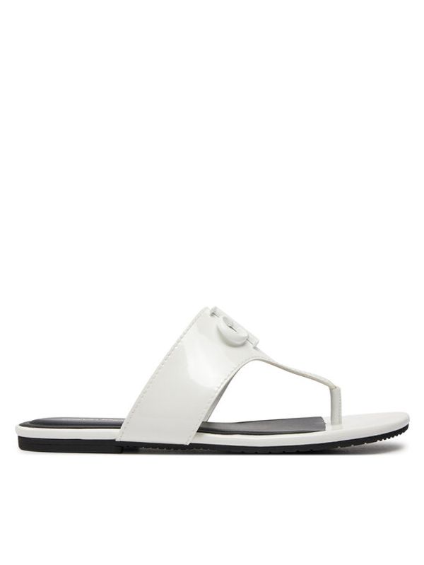 Calvin Klein Jeans Calvin Klein Jeans Japonke Flat Sandal Slide Toepost Mg Met YW0YW01342 Bela