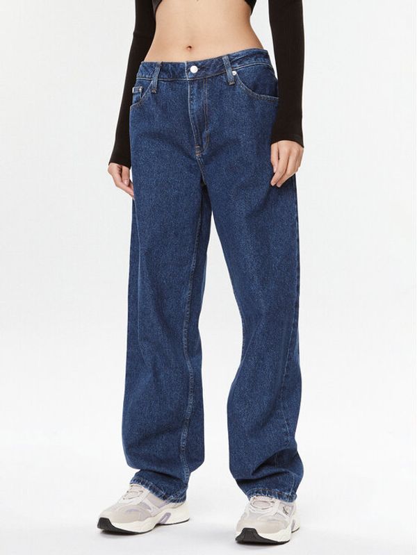 Calvin Klein Jeans Calvin Klein Jeans Jeans hlače 90's J20J221801 Modra Straight Fit