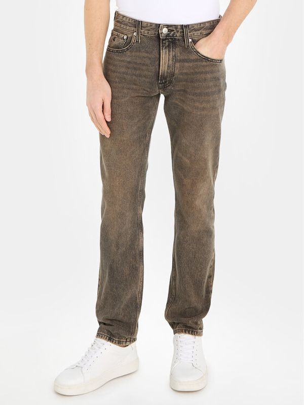 Calvin Klein Jeans Calvin Klein Jeans Jeans hlače Authentic J30J324293 Rjava Straight Fit