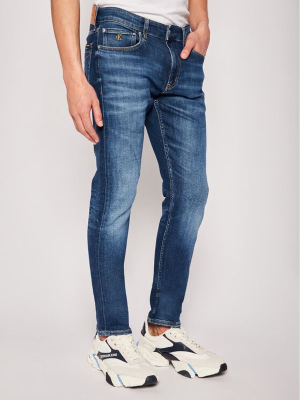 Calvin Klein Jeans Calvin Klein Jeans Jeans hlače Da142 J30J315354 Mornarsko modra Slim Fit