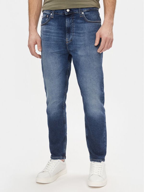 Calvin Klein Jeans Calvin Klein Jeans Jeans hlače Dad Jean J30J324187 Mornarsko modra Slim Fit