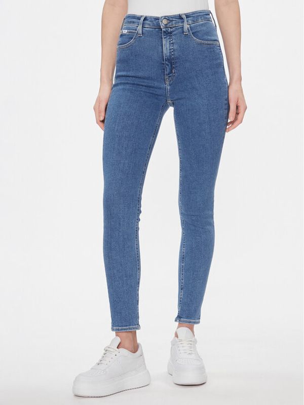 Calvin Klein Jeans Calvin Klein Jeans Jeans hlače High Rise Skinny J20J223311 Modra Skinny Fit