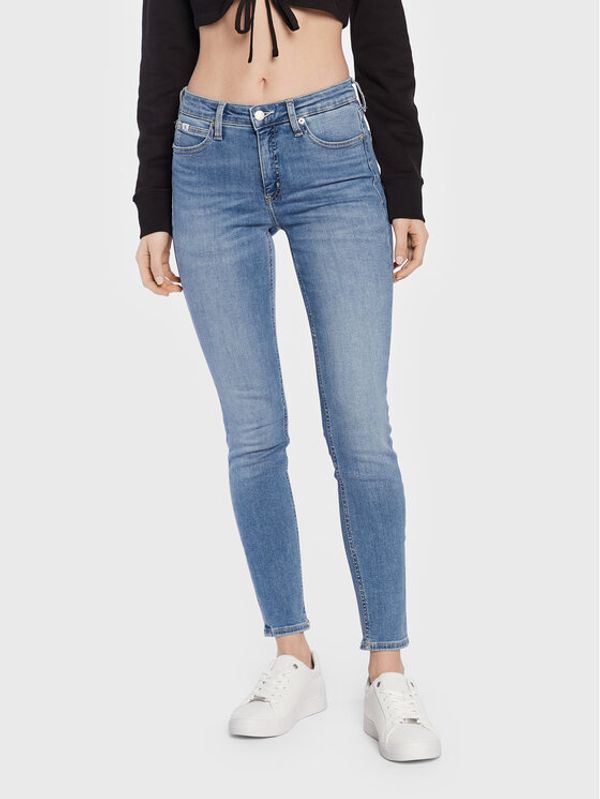Calvin Klein Jeans Calvin Klein Jeans Jeans hlače J20J220617 Modra Skinny Fit