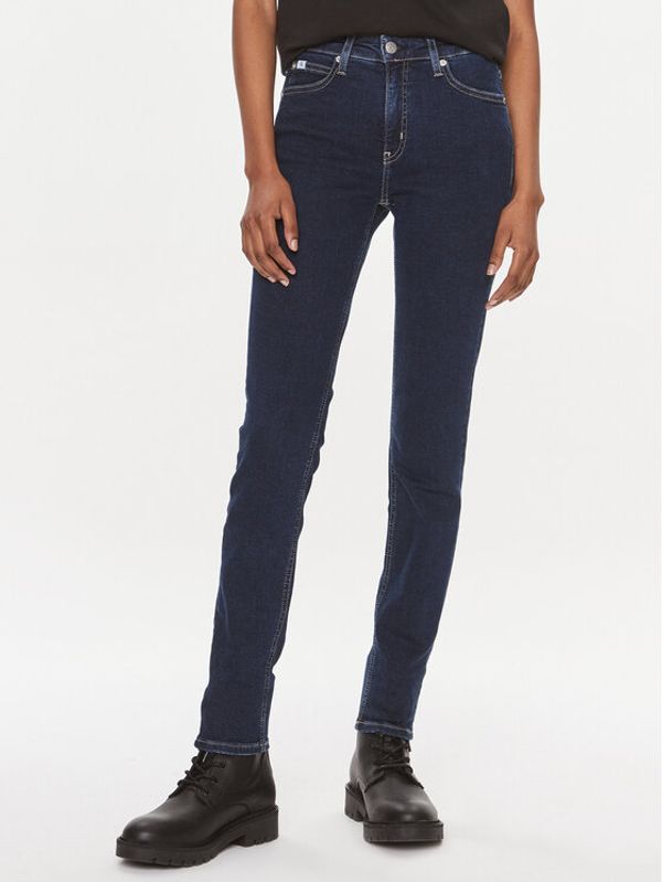 Calvin Klein Jeans Calvin Klein Jeans Jeans hlače J20J221237 Mornarsko modra Skinny Fit