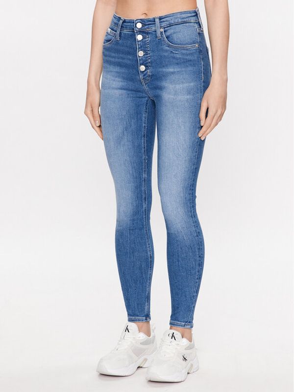 Calvin Klein Jeans Calvin Klein Jeans Jeans hlače J20J221252 Modra Skinny Fit