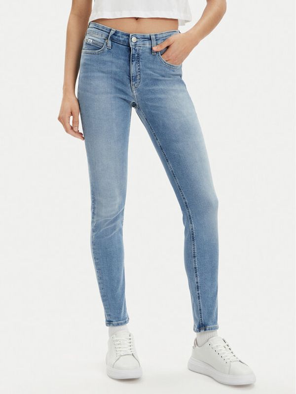 Calvin Klein Jeans Calvin Klein Jeans Jeans hlače J20J221580 Modra Skinny Fit