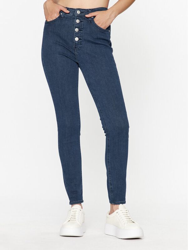 Calvin Klein Jeans Calvin Klein Jeans Jeans hlače J20J221779 Modra Super Skinny Fit