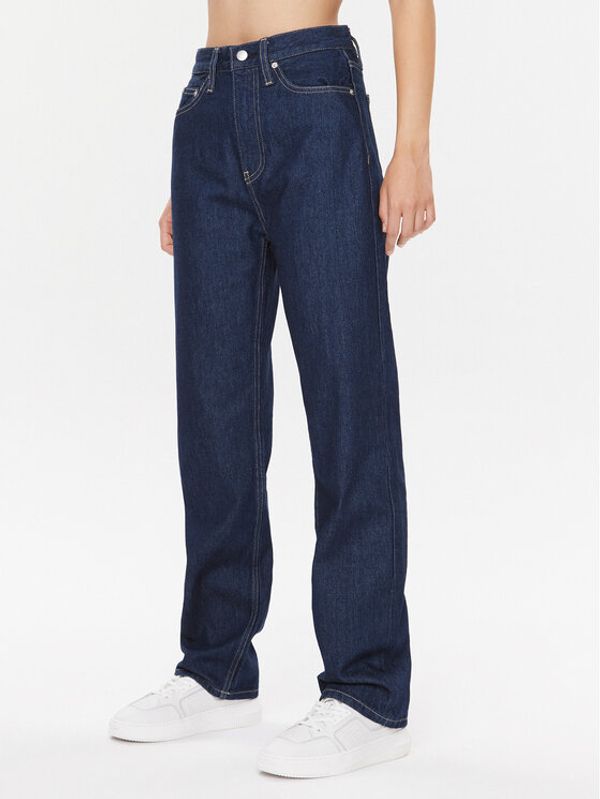 Calvin Klein Jeans Calvin Klein Jeans Jeans hlače J20J221785 Mornarsko modra Straight Fit