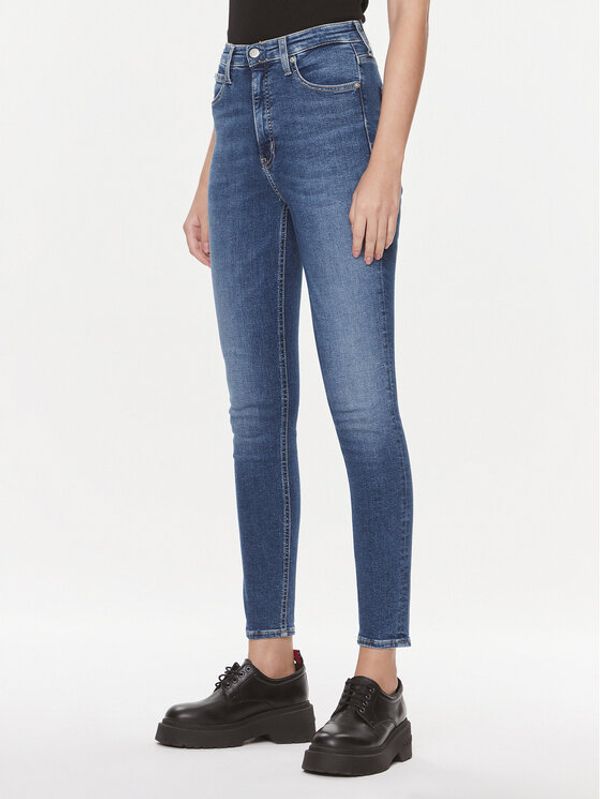 Calvin Klein Jeans Calvin Klein Jeans Jeans hlače J20J222140 Mornarsko modra Skinny Fit