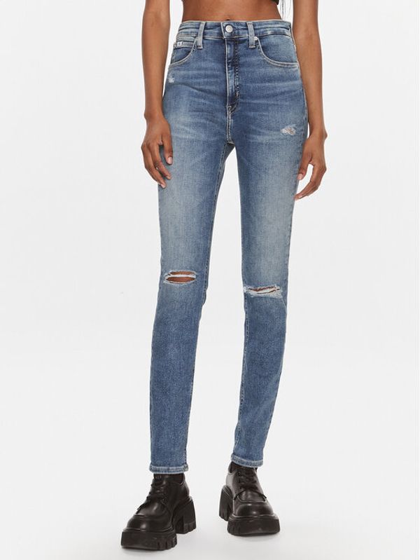 Calvin Klein Jeans Calvin Klein Jeans Jeans hlače J20J222143 Modra Skinny Fit