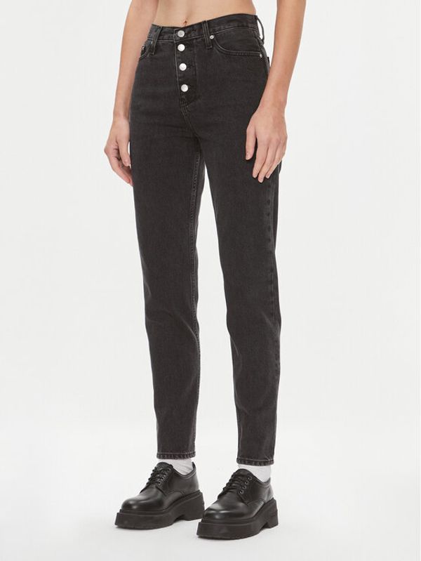 Calvin Klein Jeans Calvin Klein Jeans Jeans hlače J20J222150 Črna Mom Fit
