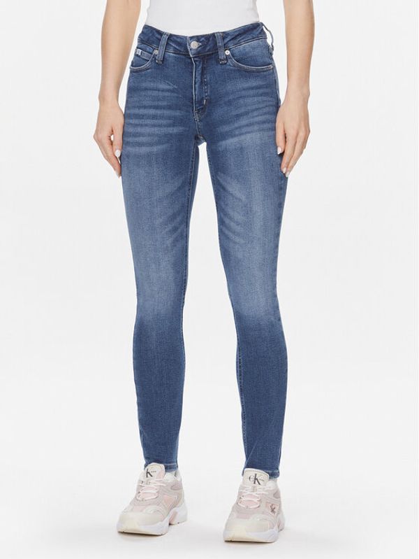 Calvin Klein Jeans Calvin Klein Jeans Jeans hlače J20J222447 Modra Skinny Fit