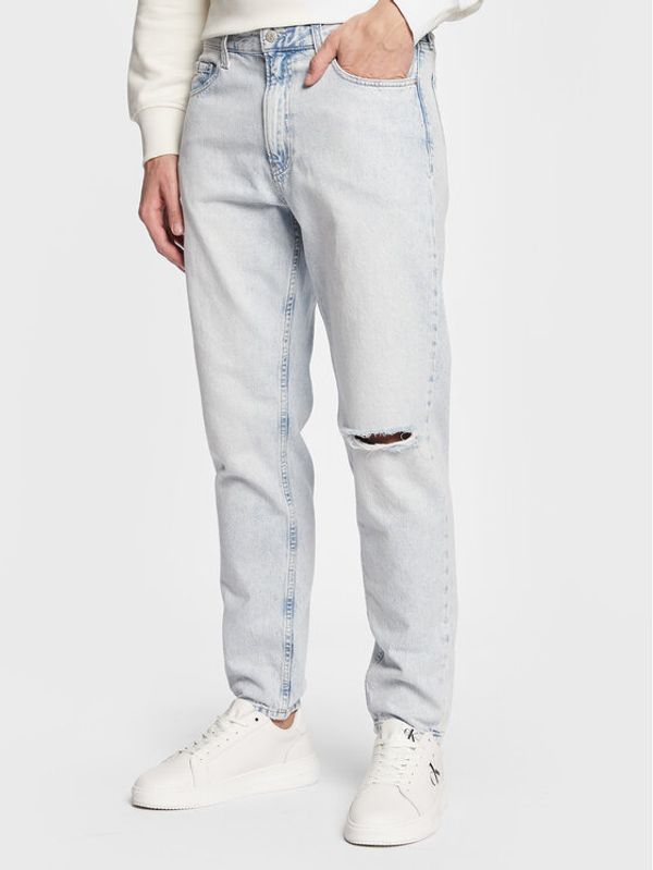 Calvin Klein Jeans Calvin Klein Jeans Jeans hlače J30J322404 Modra Tapered Fit