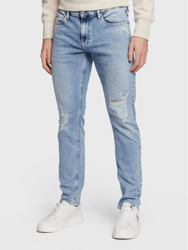 Calvin Klein Jeans Calvin Klein Jeans Jeans hlače J30J322808 Modra Slim Fit