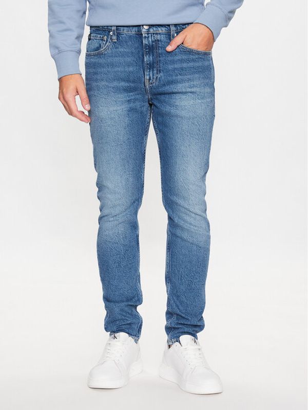 Calvin Klein Jeans Calvin Klein Jeans Jeans hlače J30J323367 Mornarsko modra Slim Taper Fit