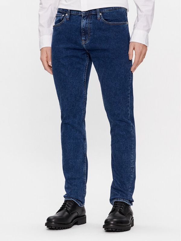 Calvin Klein Jeans Calvin Klein Jeans Jeans hlače J30J324194 Mornarsko modra Slim Fit
