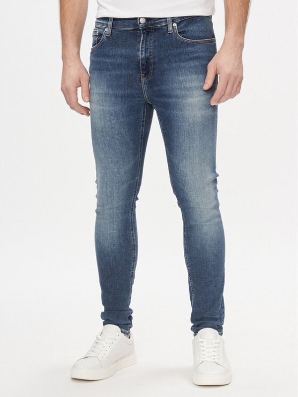 Calvin Klein Jeans Calvin Klein Jeans Jeans hlače Super J30J324185 Mornarsko modra Skinny Fit