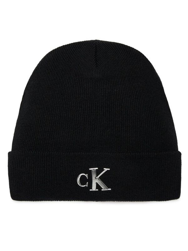 Calvin Klein Jeans Calvin Klein Jeans Kapa Minimal Monogram Beanie K60K611542 Črna