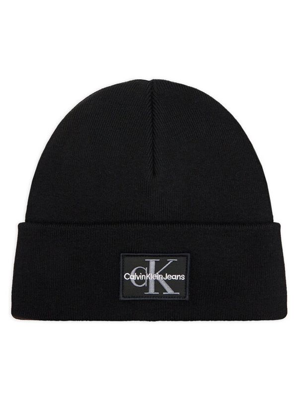 Calvin Klein Jeans Calvin Klein Jeans Kapa Mono Logo Patch Beanie K50K512148 Črna