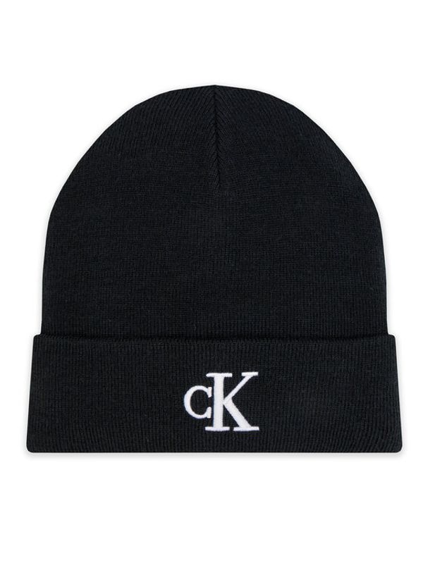 Calvin Klein Jeans Calvin Klein Jeans Kapa Monogram Embro Beanie K50K512145 Črna