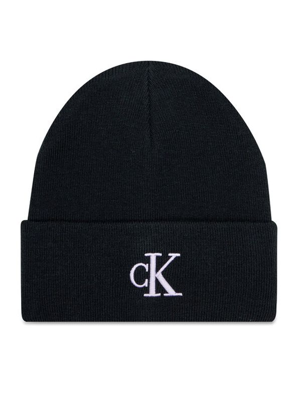 Calvin Klein Jeans Calvin Klein Jeans Kapa Monogram Embro Beanie K60K612319 Črna