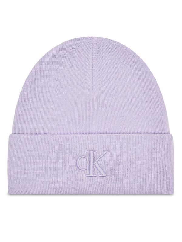 Calvin Klein Jeans Calvin Klein Jeans Kapa Monogram Embro Beanie K60K612319 Vijolična