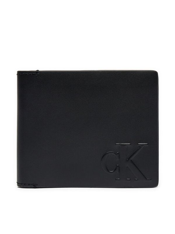 Calvin Klein Jeans Calvin Klein Jeans Majhna moška denarnica Logo Emboss Biford K50K512065 Črna