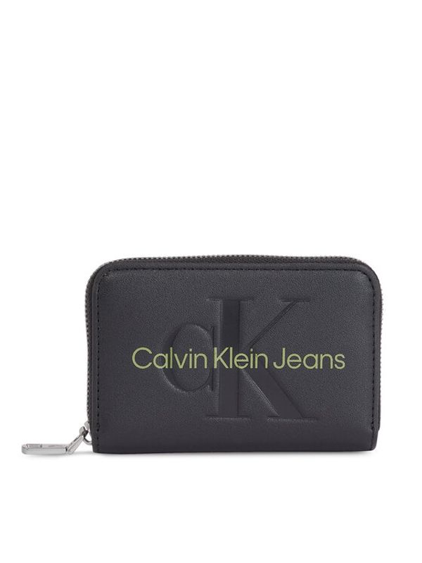 Calvin Klein Jeans Calvin Klein Jeans Majhna ženska denarnica Sculpted Med Zip Around Mono K60K607229 Črna