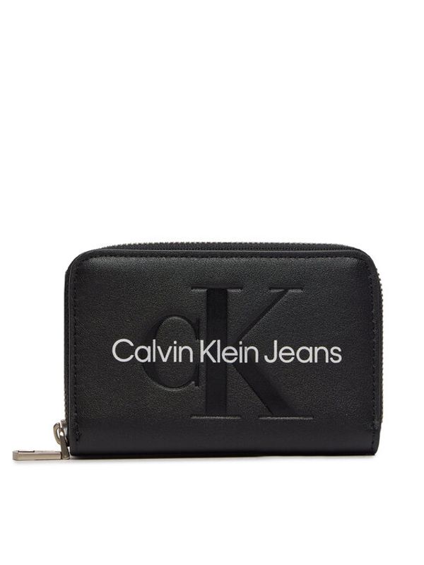 Calvin Klein Jeans Calvin Klein Jeans Majhna ženska denarnica Zip Around Mono K60K612255 Črna