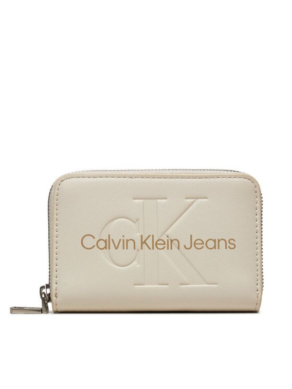 Calvin Klein Jeans Calvin Klein Jeans Majhna ženska denarnica Zip Around Mono K60K612255 Écru