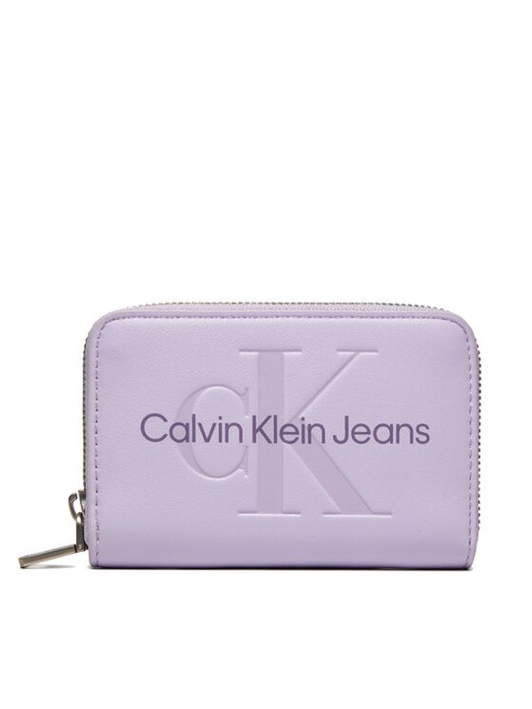 Calvin Klein Jeans Calvin Klein Jeans Majhna ženska denarnica Zip Around Mono K60K612255 Vijolična