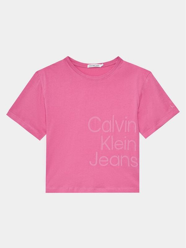 Calvin Klein Jeans Calvin Klein Jeans Majica Hero Logo IG0IG02346 Roza Relaxed Fit