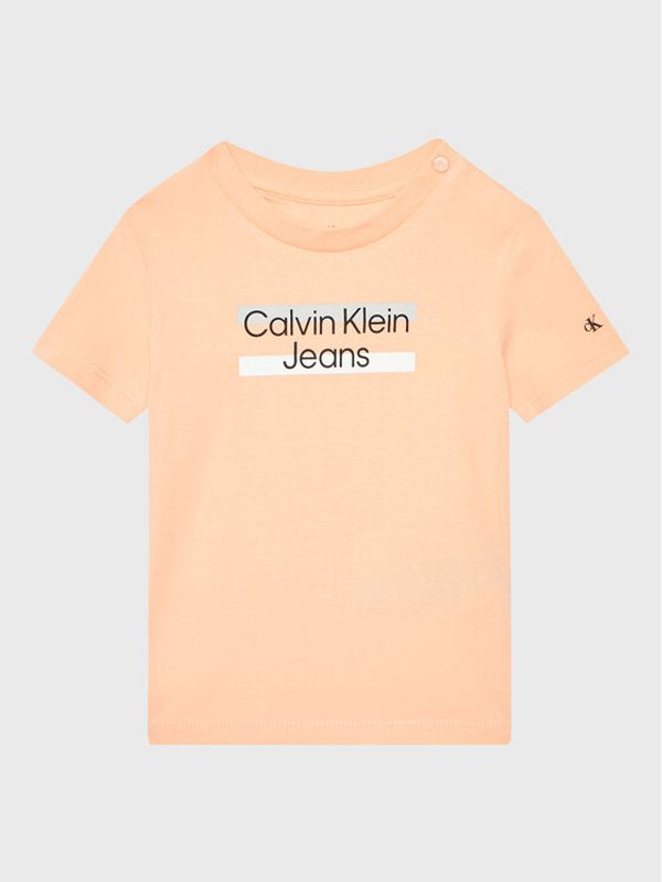 Calvin Klein Jeans Calvin Klein Jeans Majica Hero Logo IN0IN00068 Oranžna Regular Fit
