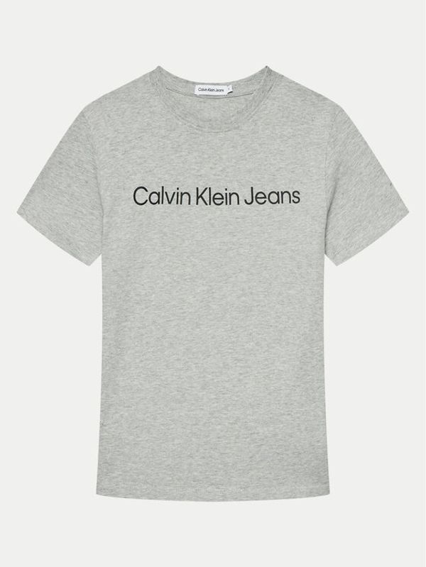 Calvin Klein Jeans Calvin Klein Jeans Majica IU0IU00599 D Siva Regular Fit