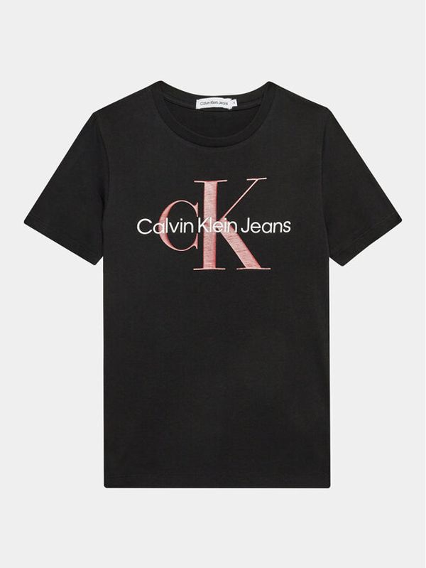 Calvin Klein Jeans Calvin Klein Jeans Majica Monogram IU0IU00460 Črna Regular Fit