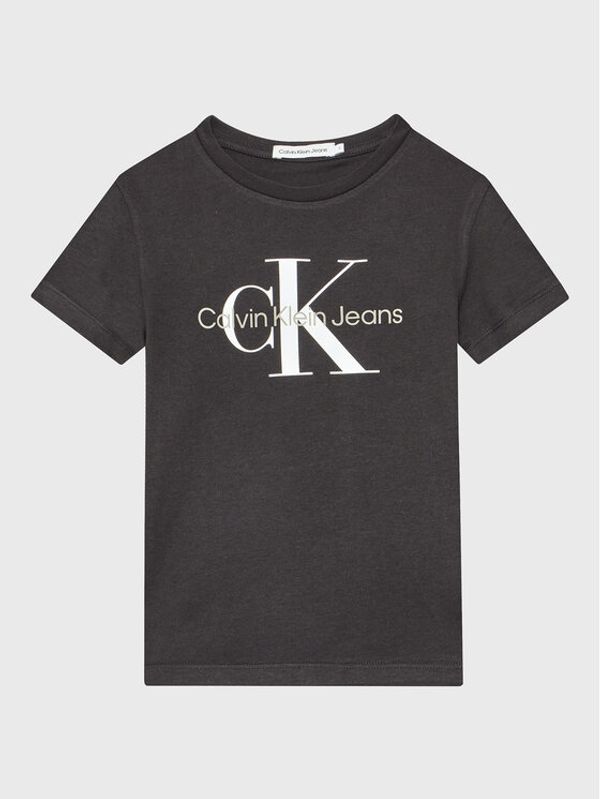 Calvin Klein Jeans Calvin Klein Jeans Majica Monogram Logo IU0IU00267 Črna Regular Fit